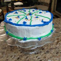 Chad Lemke's Ferris Wheel Cake My son Chad, 8, decorated this cake tonight for fun. I am proud of his sense of symmetry. I didn't guide him on the design but I made...