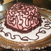 Small Swirly Square I used a 9x9 pan and cut the cake in fourths. My husband and son ate two of the squares and I stacked the other two as you see here. Filled...