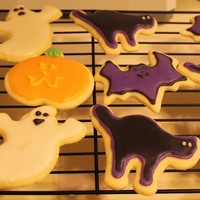 Halloween Cookies These are NFSC halloween cookies that I made for my kiddos party. The frosting is Toba Garrett's glace icing on which I added one more...