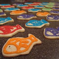 Fish Cookies Fish cookies for my son's 4th Birthday Party.