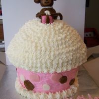 Summer_2008_005.jpg I made this one for my 11 year old daughter's birthday with my new giant cupcake pan. The cake is strawberry with buttercream icing...