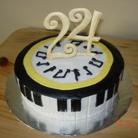 Music Melody This is a cake for my sister's 24th Birthday. She loves music so this is what I came up with after looking at a lot of music cakes....
