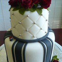 Dummy Wedding Cake Mini version (6" and 4") of the wedding cake I did for my son's wedding. TFL!