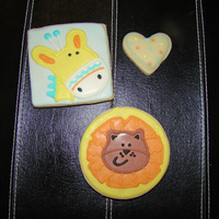 Baby Shower Cookies Shortbread cookies with glace icing. Made these for a baby shower a friend was putting on. Bagged them, put them in a box and mailed them...