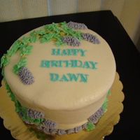 Lilac Birthday A cake for a friends birthday. 6" chocolate variation WASC with champagne buttercream. Tried to do a natural looking lilac growth, I&#...