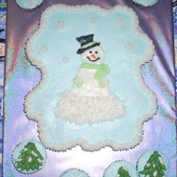 Snowman Cupcake Cake I made this for my family's Christmas Eve gathering. Chocolate and Caramel flavored cupcakes. All buttercream icing. Big thanks to...