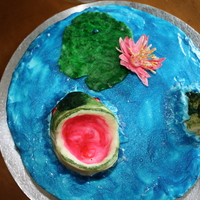 Bass Fish My husband modeled this fish out of modeling chocolate...because I had no clue what a bass fish looked like...LOL!! He did an awesome job...