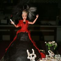 Cruella Deville Here we see Cruella in her descent into madness. Note the ragged dress and the bones piled on the floor. She is making puppy stew and can...