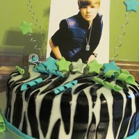 Zebra B-Day Cake 