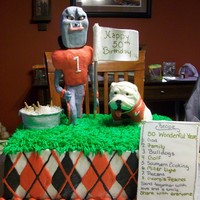 Georgia Bulldog Uga/hairy Dawg/ice Chest This is a vanilla cake with buttercream. UGA and Hairy the Dawg are made out of modeling chocolate. The ice chest, beer bottles,flag, and...