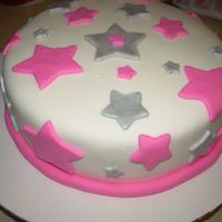First Fondant Cake This was my very first time making MMF and I think it came out ok. First time too painting with luster dust. Thanks for looking.