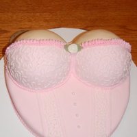 For The Bride.. Used the heart pan & ball pans. Mmf & buttercream.