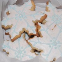 Snowflakes Make a dozen & a half of these cookies. They were for a function & my daughters school.