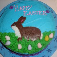 Easter Bunny Fun Easter cake for family dessert.