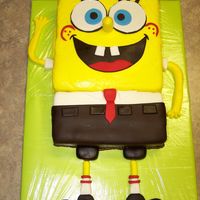 My Spongebob The head was an 8" square with thinned bc icing. The shorts were 12 RK molded together and covered in fondant. The face, arms, and...