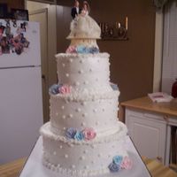 A Last Minute Cake The girl that ask me to do this had someone else that was suppose to do it and they canceled on her at the last minute. The topper doesn&#...