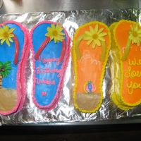 Flip Flop My sister's 50th Bday cake. got the idea from coolest-cakes