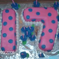 Seventeen MY BOYFRIENDS NIECE TURNED 17 AND HER MOTHER ASKED ME TO MAKE HER A CAKE. THIS IS EXACTLY WHAT SHE WANTED. THE CAKE IS YELLOW AND THE ICING...