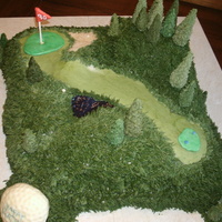 Golf Course Birthday Cake 