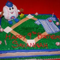 Chicago Cubs Birthday Cake I am NOT a professional cake maker! I am learning how to make cakes by watching videos online and doing a lot of reading. I would LOVE to...