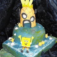 Spongebob to a 30th birthday spongebob strawberry cake with fondant and icing figures