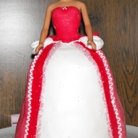 Butterfly Barbie a butterfly barbie for a little girl.... a vanille cake with 4 colours....