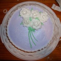Wilton Course 1 Final Cake This was my final cake for Wilton Method course one. This was also my first attempt at the roses.