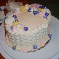 Course 2 Final This was my cake for course 2. My colorflow birds broke in transit. But I think it looks good without them