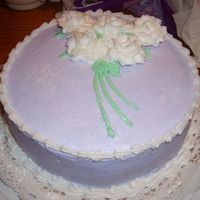 Wilton Course 1 Cake This is another picture of my final cake for course one.