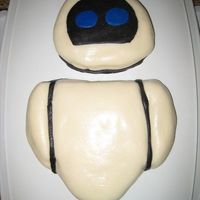 Eve 1st time working with fondant. Chocolate cake covered with buttercream and MMF. Couldn't figure out how to do the arms correctly. -...