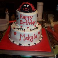 Ladybug Cake This is my 4th cake. It is a ladybug cake that I made for my daughter's 5th birthday. She loved it! It tasted good too!