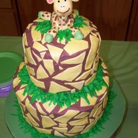 Jessica's Baby Shower Cake This was a giraffe themed baby shower cake for myself. I really wanted to try some giraffe print. Turned out pretty good. Chocolate BC with...