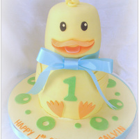 Ducky Made this for a little boy turning 1. WASC and IMBC, fondant and gumpaste details. TFL!