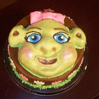 Shrek Baby This is my first fondant cake, and my second cake I've ever made . I really enjoy working with the fondant, it's fun. I used...