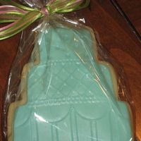 Wedding Cake Cookies NFSC with covered w/ MMF.