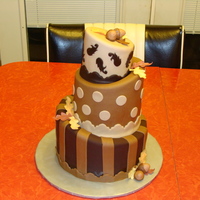 My First Tiered Cake.. This is my first tiered cake.