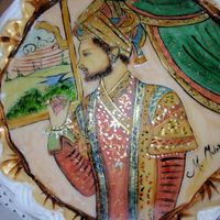 Indian Mahara hand painted fondant