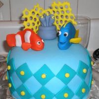 Finding Nemo...my First Cake! This is the first cake I ever made! I saw them done on tv and thought..it cant be that hard. It was a little tougher than I thought, but I...