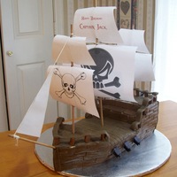 Pirate Ship Cake 