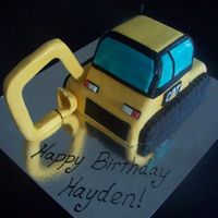 Digger Chocolate fudge cake with mmf. TFL :)