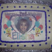 Another Photo Copy Cake! This was for my daughter! She thought it was great she was on the cake! Was a very YUMMY! cake! Went to the us shopping! Got Pilsbury cake...