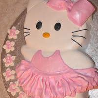 Hello Kitty Cake This is a marzipancover`d chocolate cake.