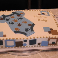 Puppy Party! Fun onesie cake based upon many I've seen here on CC. This was a hit at the party. Thanks for looking!