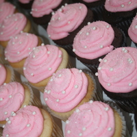 Pink Pearly Cuppycakes! I made these for my friends daughters 1st birthday! :) i think they turned out so good!