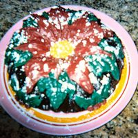 Poinsettia In Chocolate My entry for the holiday cake contest. It is my best cake yet, and I hope it to win. I spent from 10pm to 210am on it late one friday night...