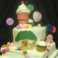 Candyland Inspired by all the awesome candyland cakes here on CC! BC with MMF accents. Real peppermints. Look for alternate view of "Gloppy"...