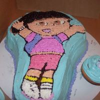 Dora The Explorer Cake 