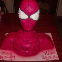 Stand Up Spiderman Cake THIS WAS MY FIRST OFFICAL CAKE THAT I ADVERTISED......IT WAS A HIT...THE CAKE WAS FOR MY SON'S 7TH BIRTHDAY PARTY.....HE WAS PLEASED...