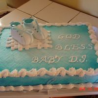 Baby Booties Cake I did for my grandnephew's christening...I'm learning and enjoying it.