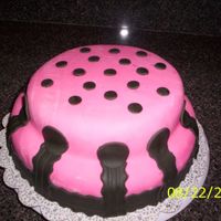 Pink Fondant This was a freehand design. Im pleased with how it turned out